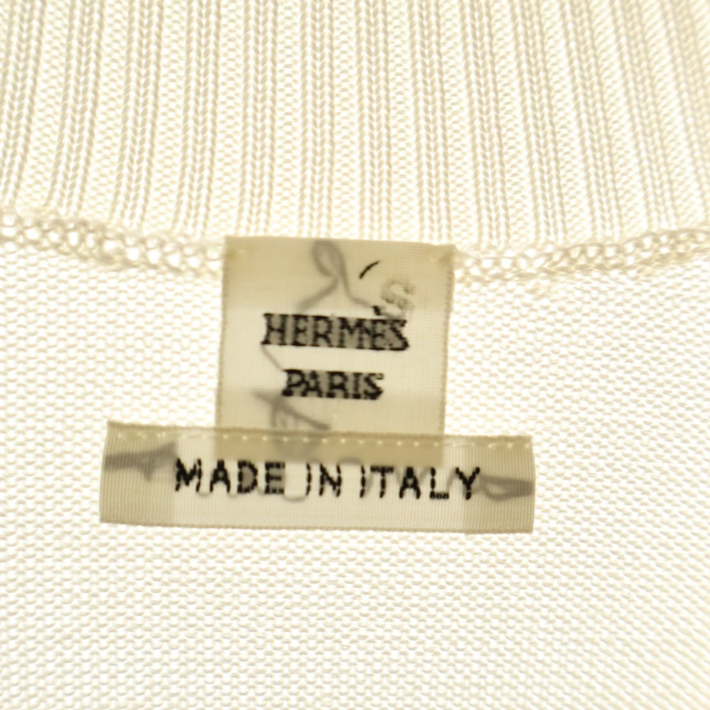 HERMES(エルメス) 23/24AW フィギュア アーティスティック ニット ホワイト ウール×シルク S