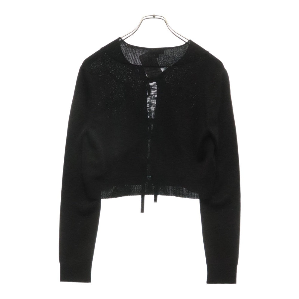 CHANEL(シャネル) ココボタン カーディガン ブラック リボン トップス ビスコース 38 P70410
