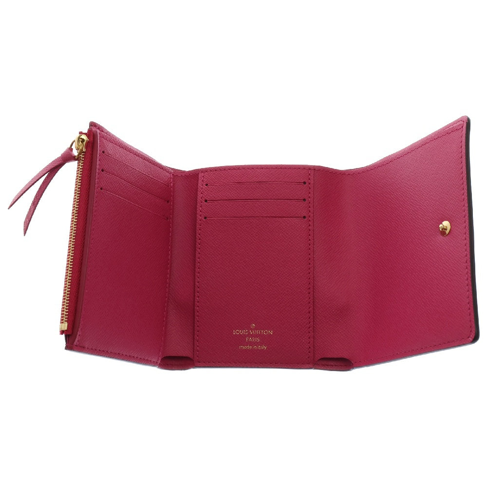 LOUIS VUITTON(ルイヴィトン) モノグラム ヴィヴィエンヌ ポルトフォイユヴィクトリーヌ コンパクトウォレット 三つ折り財布 PVC ブラウン フューシャ M69751 ICタイプ