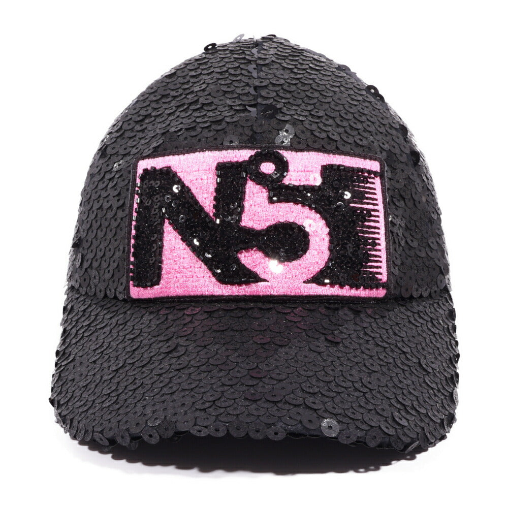CHANEL(シャネル) スパンコール キャップ No.5 22/23Cruise ブラック ピンク