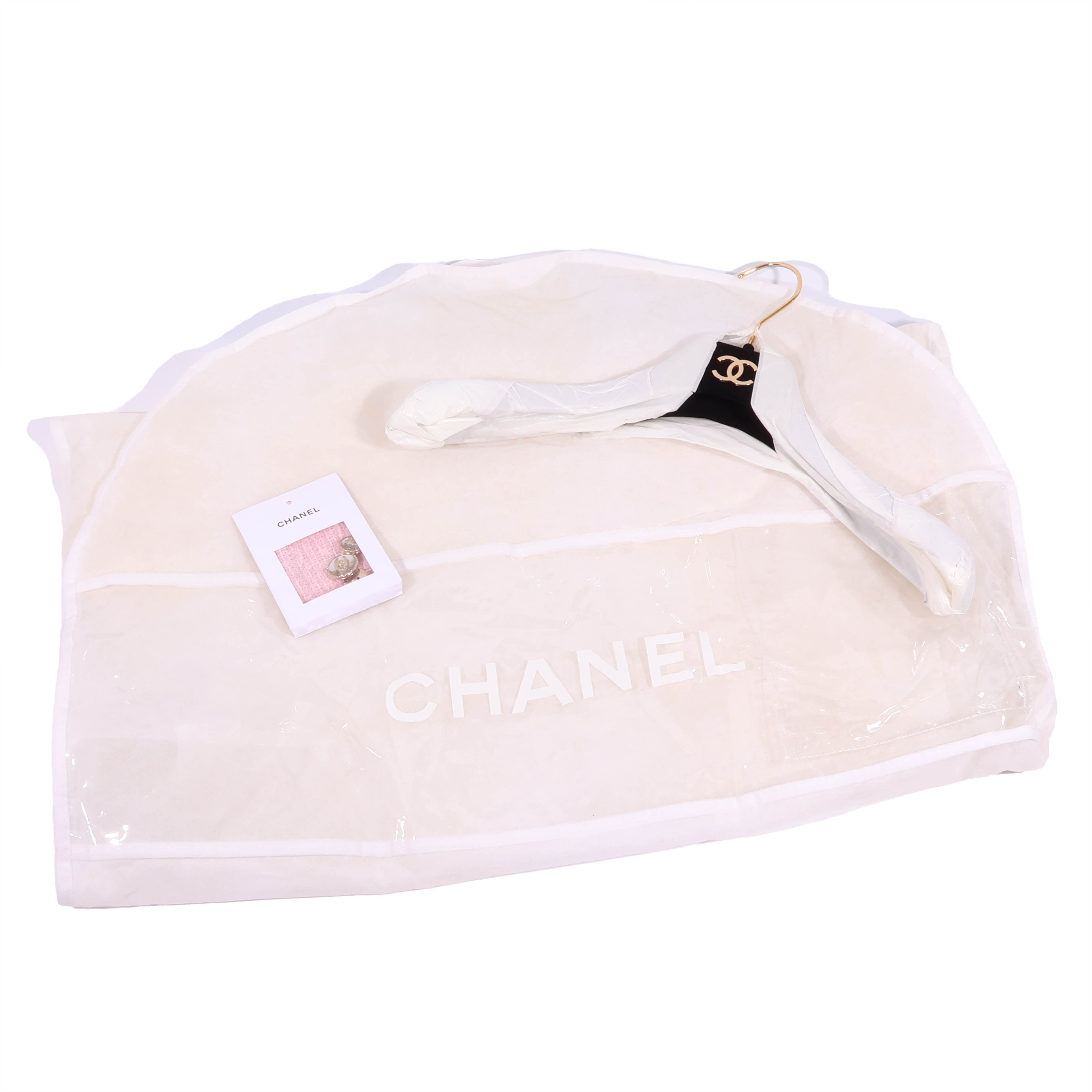 CHANEL(シャネル) Light Pink Double Tweed Jacket ココボタン ダブル ツイードジャケット ココボタン ライトピンク 21S コットン×ポリエステル