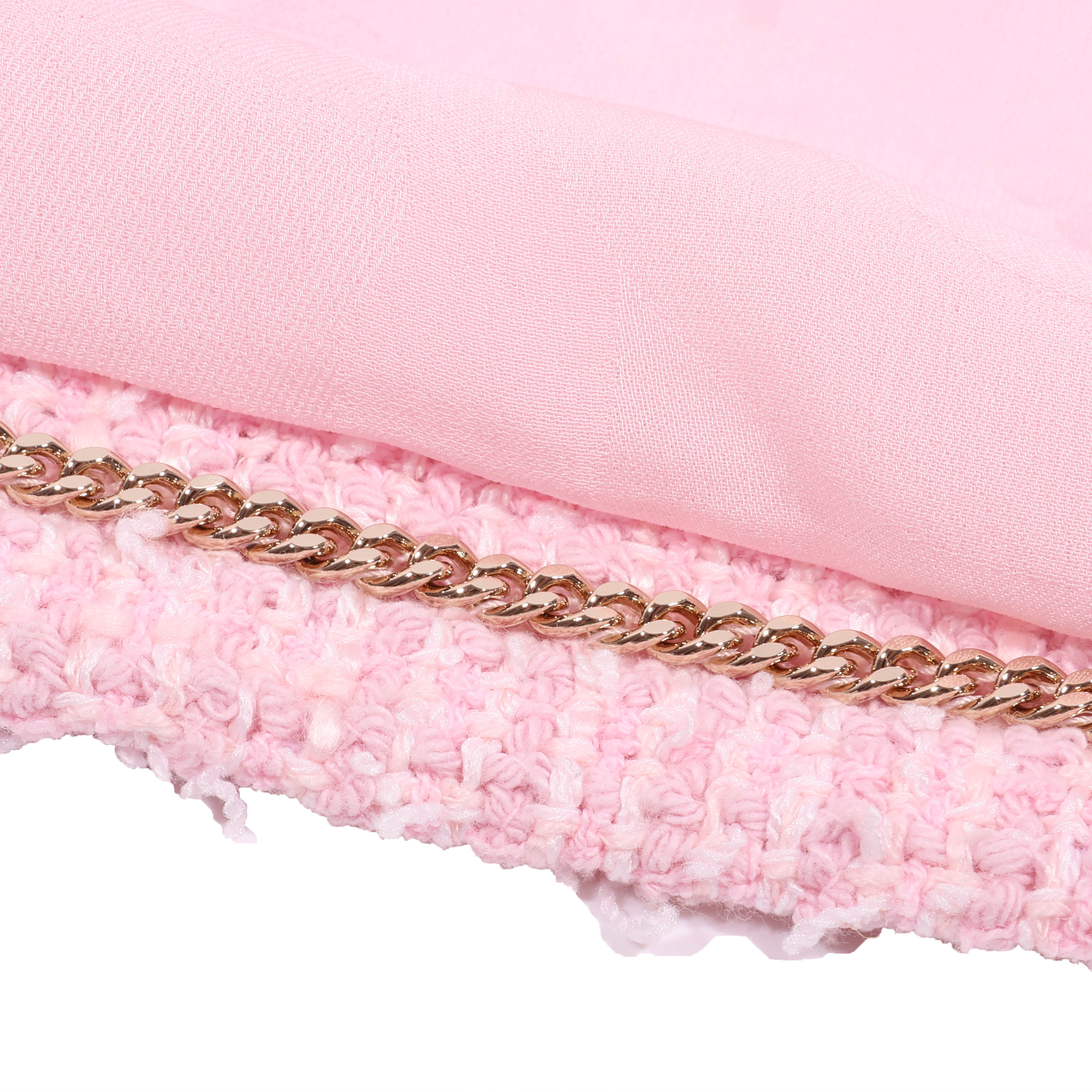 CHANEL(シャネル) Light Pink Double Tweed Jacket ココボタン ダブル ツイードジャケット ココボタン ライトピンク 21S コットン×ポリエステル