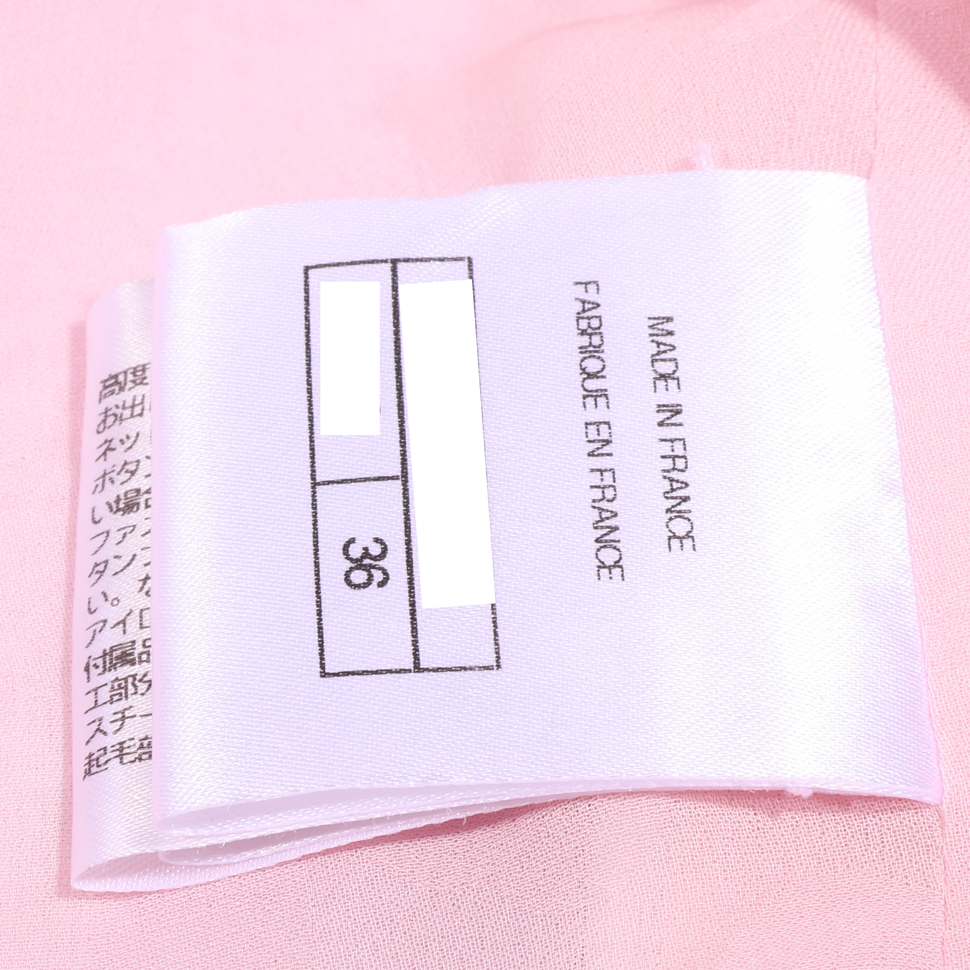 CHANEL(シャネル) Light Pink Double Tweed Jacket ココボタン ダブル ツイードジャケット ココボタン ライトピンク 21S コットン×ポリエステル