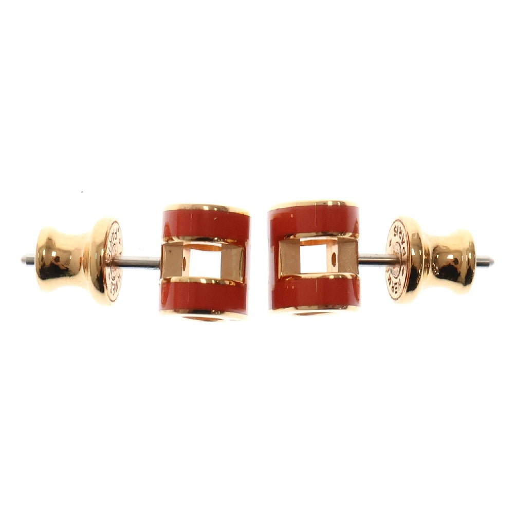 HERMES(エルメス) ポップアッシュミニ ピアス オレンジ×ゴールド GP アクセサリー