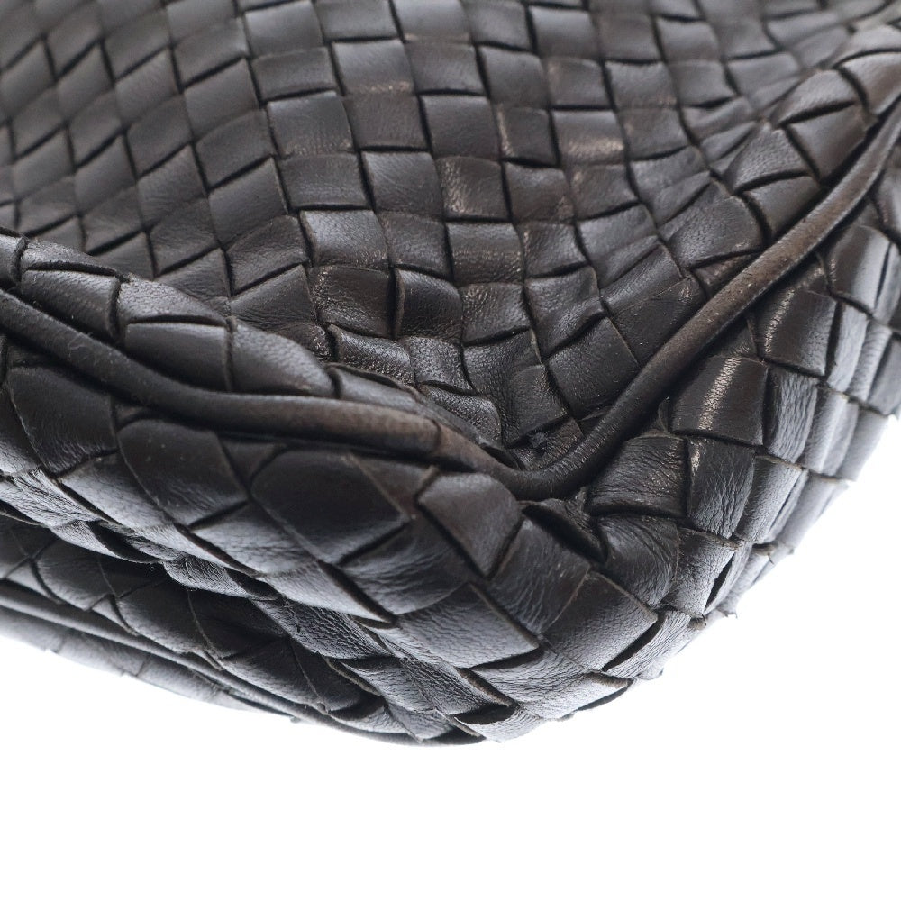BOTTEGA VENETA(ボッテガヴェネタ) イントレチャート ハンドバッグ ブラック レザー フリンジ