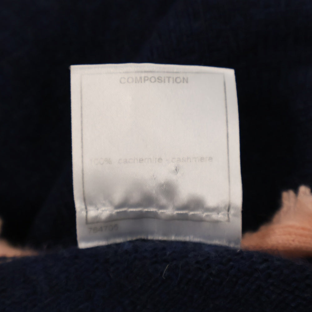 CHANEL(シャネル) ココマークボタン ショートスリーブカシミヤニットカーディガン ピンク×ネイビー P29748K00312 レディース