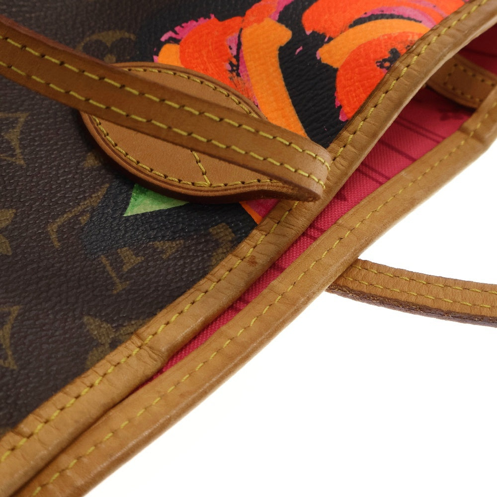 LOUIS VUITTON(ルイヴィトン) モノグラムローズ ネヴァーフルMM トートバッグ ブラウン PVCレザー M48613
