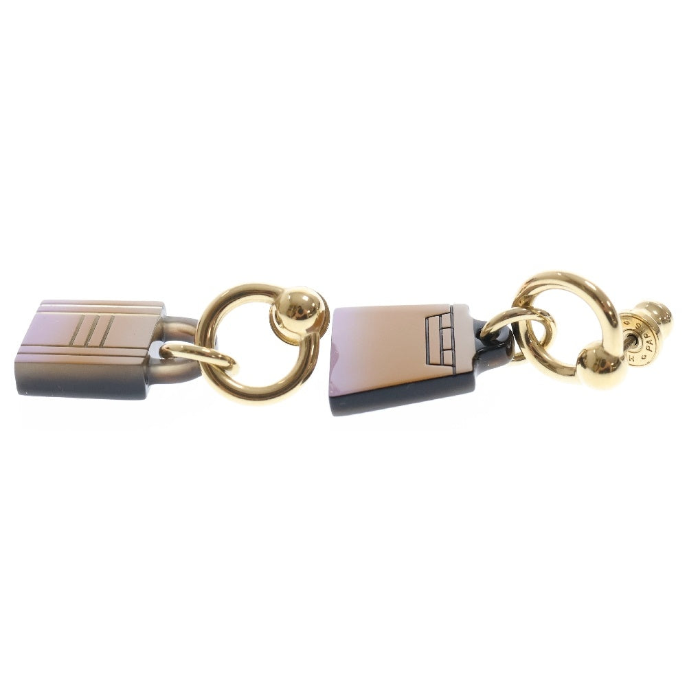 HERMES(エルメス) アミュレット フュージョン マロキニエ カデナ&ケリーモチーフ バッファローホーンピアス パープル レディース