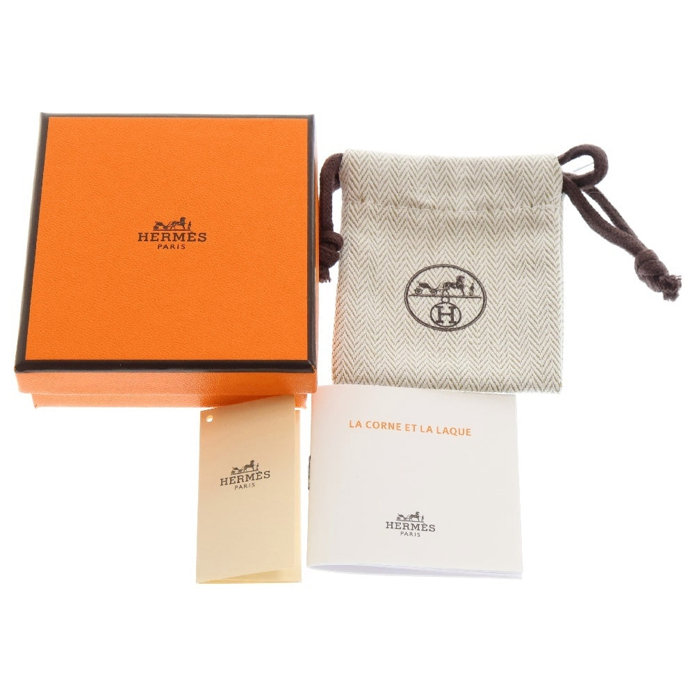 HERMES(エルメス) アミュレット フュージョン マロキニエ カデナ&ケリーモチーフ バッファローホーンピアス パープル レディース