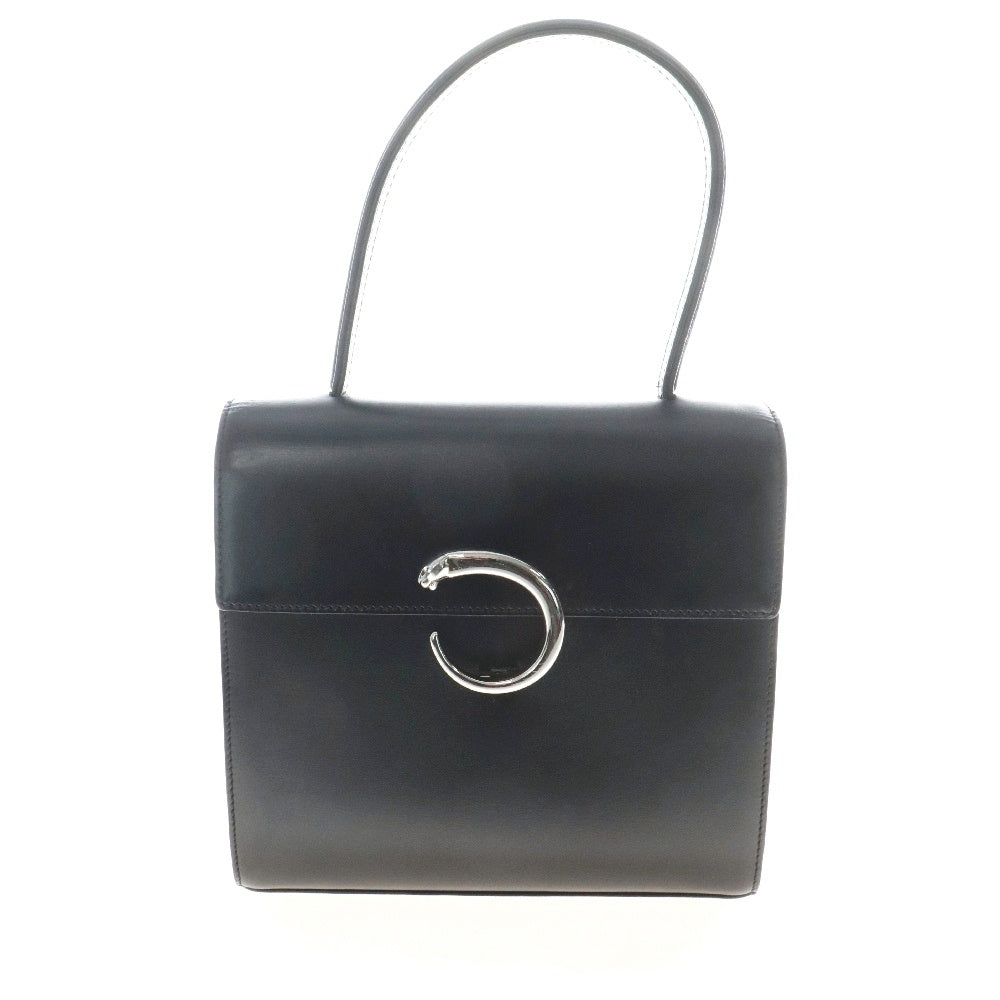 Cartier(カルティエ) パンテールレザーハンドバッグ ブラック