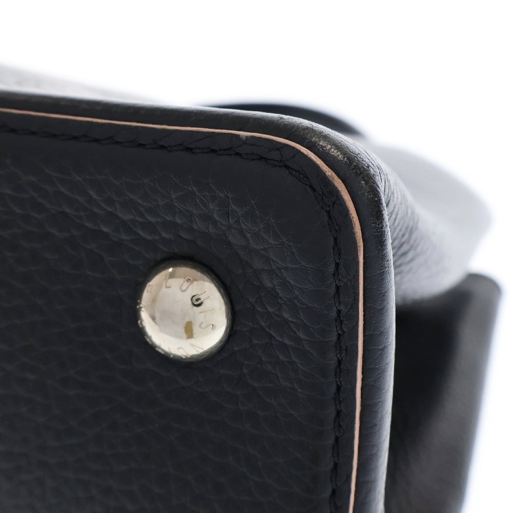 LOUIS VUITTON(ルイヴィトン) カプシーヌMM ブラック×ピンク レザー ハンドバッグ