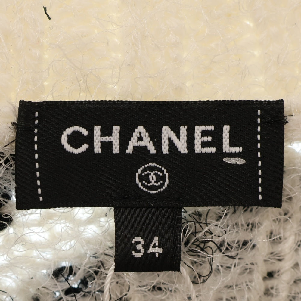 CHANEL(シャネル) ココマークスパンコール カシミア混ニットセーター ホワイト P76108K10960 レディース