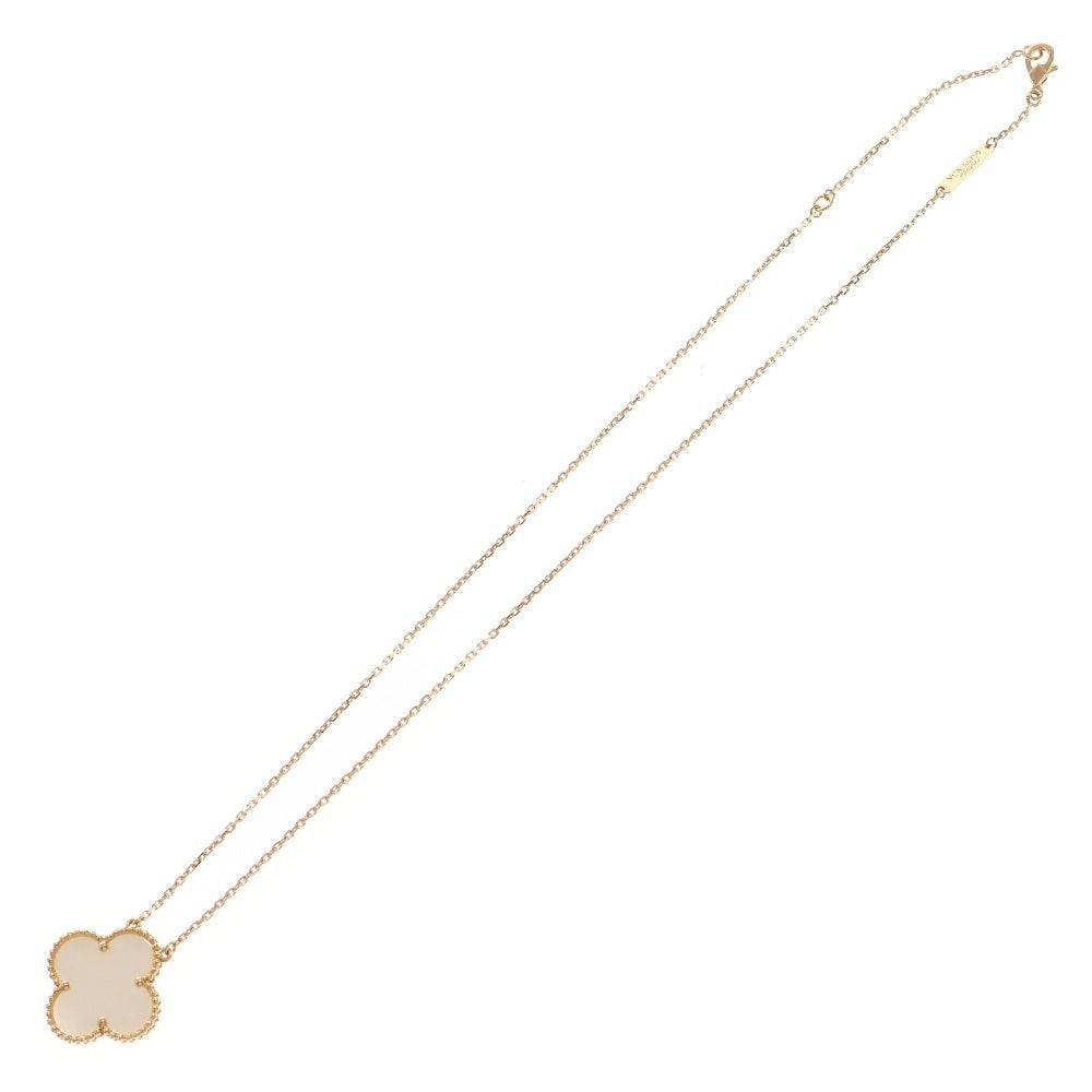 Van Cleef & Arpels(ヴァンクリーフアンドアーペル) マジックアルハンブラ マザーオブパール ネックレス Au750 K18 PG ピンクゴールド ペンダント ジュエリー