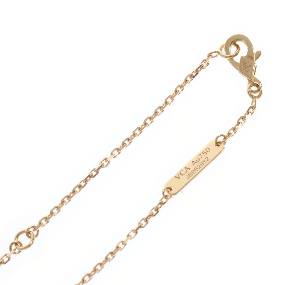 Van Cleef & Arpels(ヴァンクリーフアンドアーペル) マジックアルハンブラ マザーオブパール ネックレス Au750 K18 PG ピンクゴールド ペンダント ジュエリー