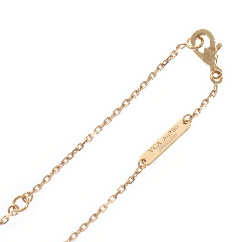 Van Cleef & Arpels(ヴァンクリーフアンドアーペル) マジックアルハンブラ マザーオブパール ネックレス Au750 K18 PG ピンクゴールド ペンダント ジュエリー