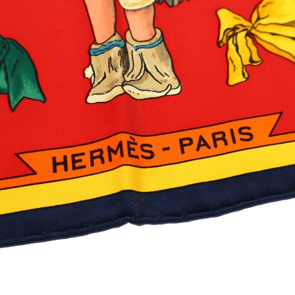 HERMES(エルメス) カレ90 Kachinas カチナ ポピ族 マルチカラー スカーフ ストール シルク