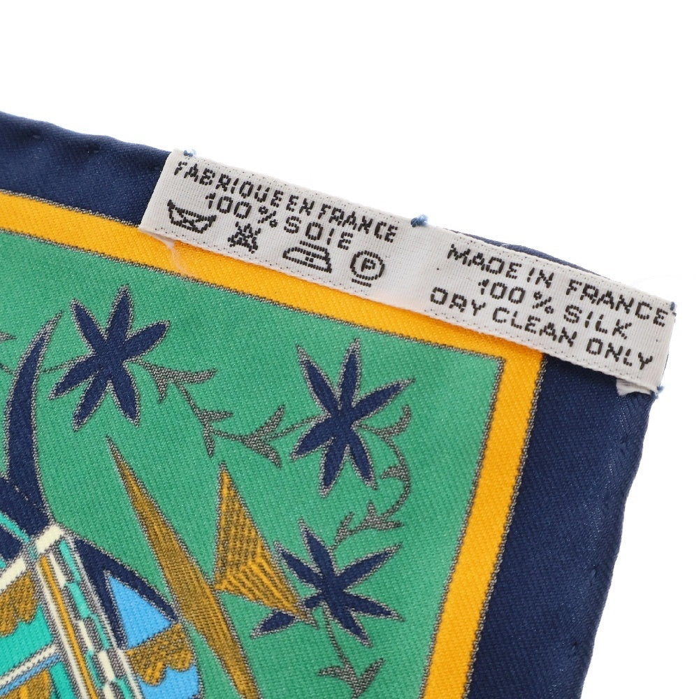 HERMES(エルメス) カレ90 Kachinas カチナ ポピ族 マルチカラー スカーフ ストール シルク