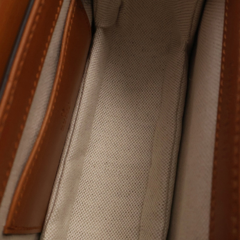 GUCCI(グッチ) バンブー 1947 ミニ ベルトバッグ ブラウン レザー 681137