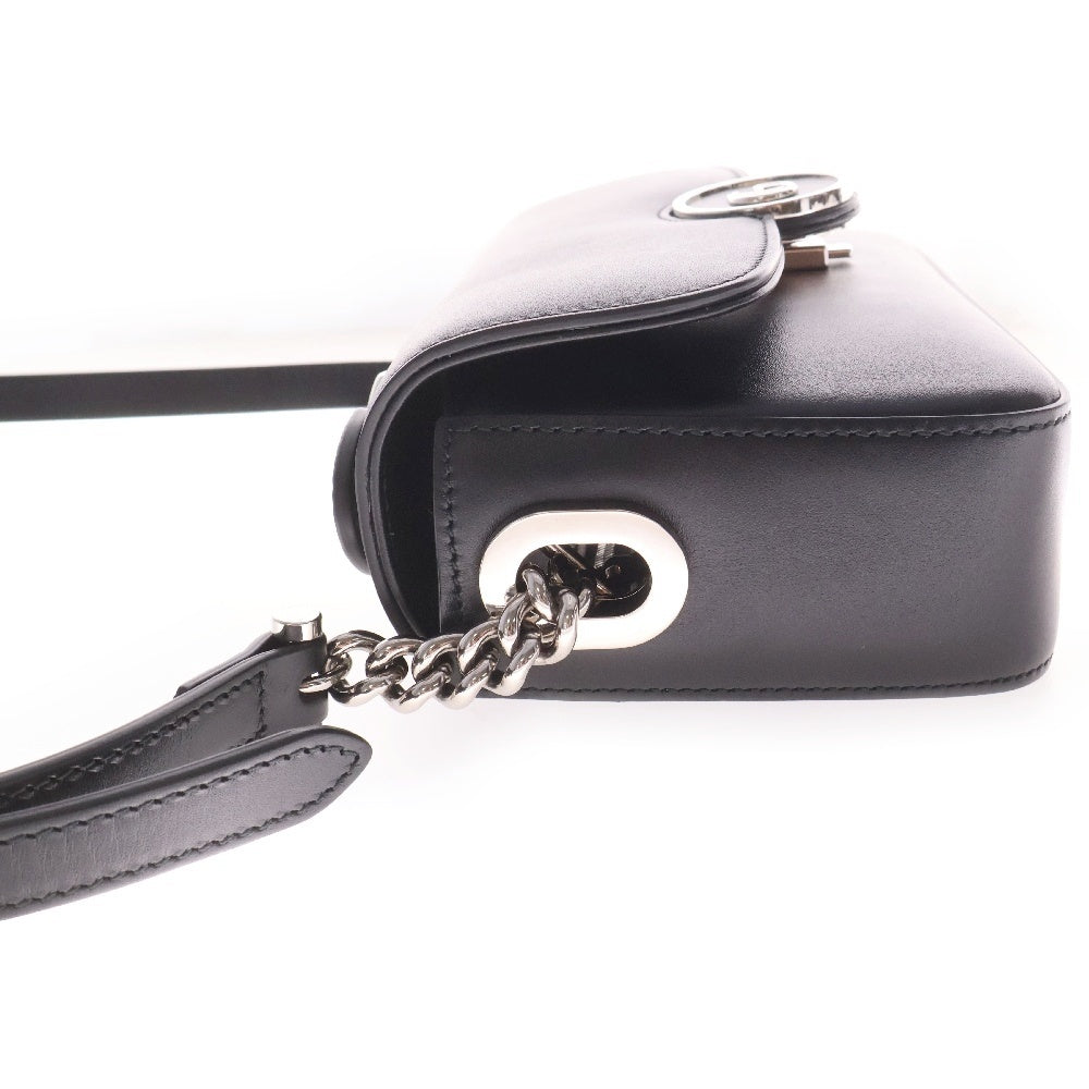 GUCCI(グッチ) プチGG ミニ 2wayバッグ ショルダーバッグ ハンドバッグ ブラック レザー 739722
