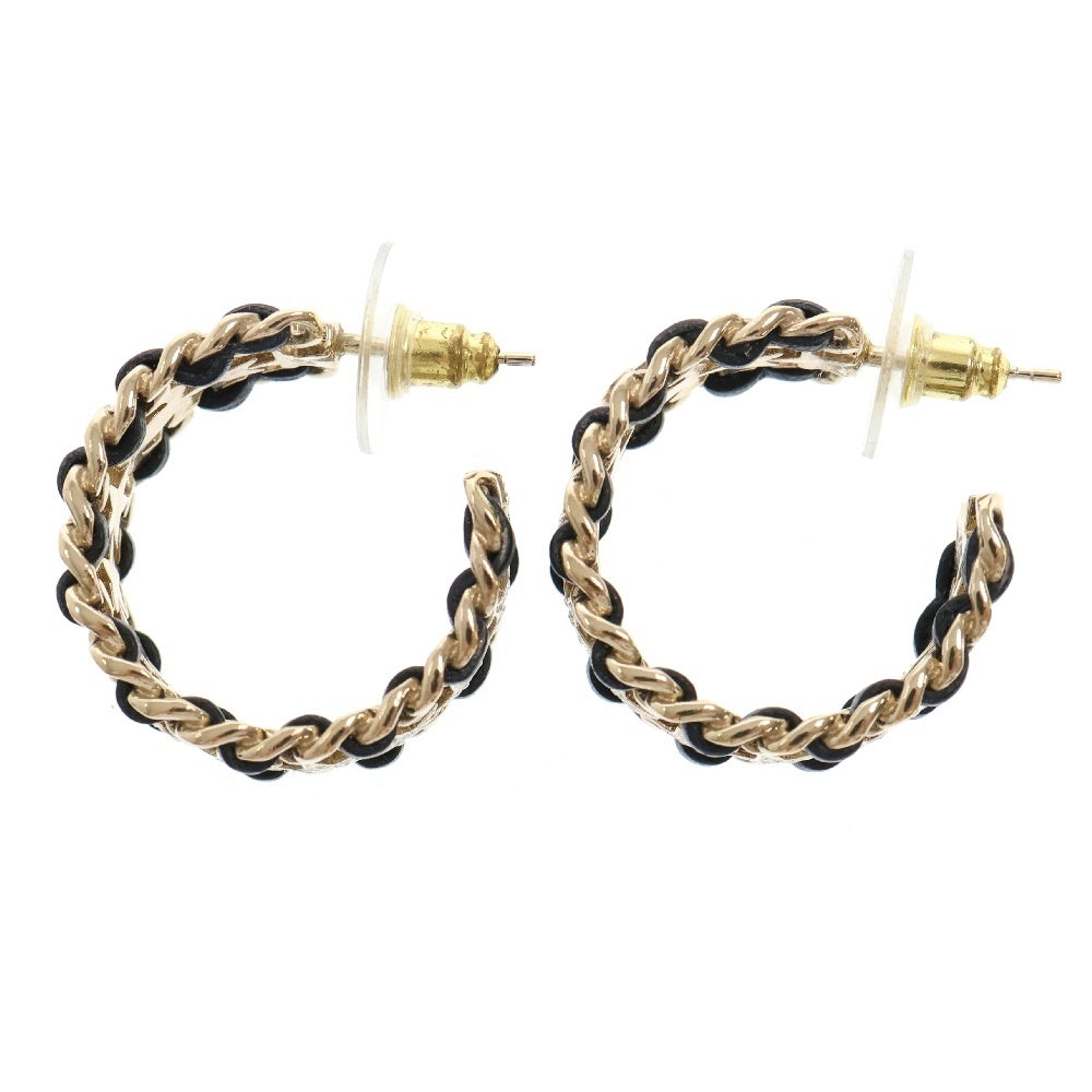 CHANEL(シャネル) ココマーク スター ラインストーン ブラック×ゴールド ピアス アクセサリー