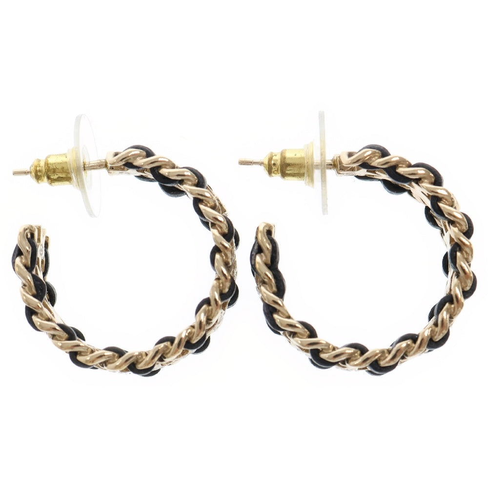 CHANEL(シャネル) ココマーク スター ラインストーン ブラック×ゴールド ピアス アクセサリー