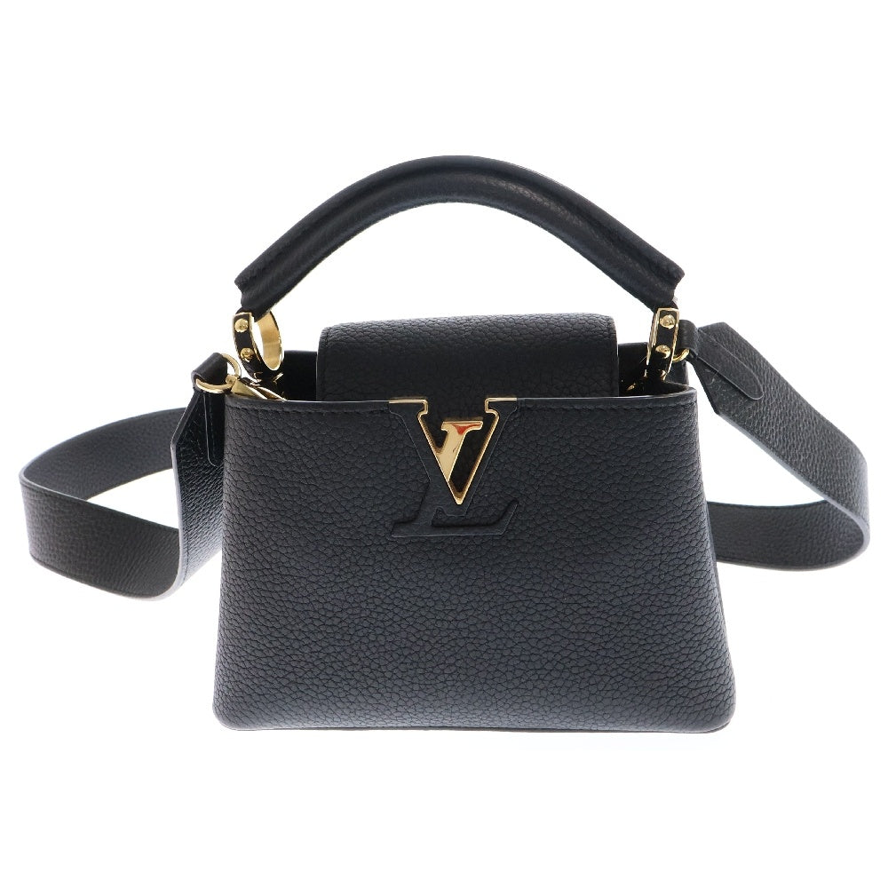 LOUIS VUITTON(ルイヴィトン) カプシーヌMINI トリヨンレザー2WAYショルダーバッグ ハンドバッグ ブラック M56071