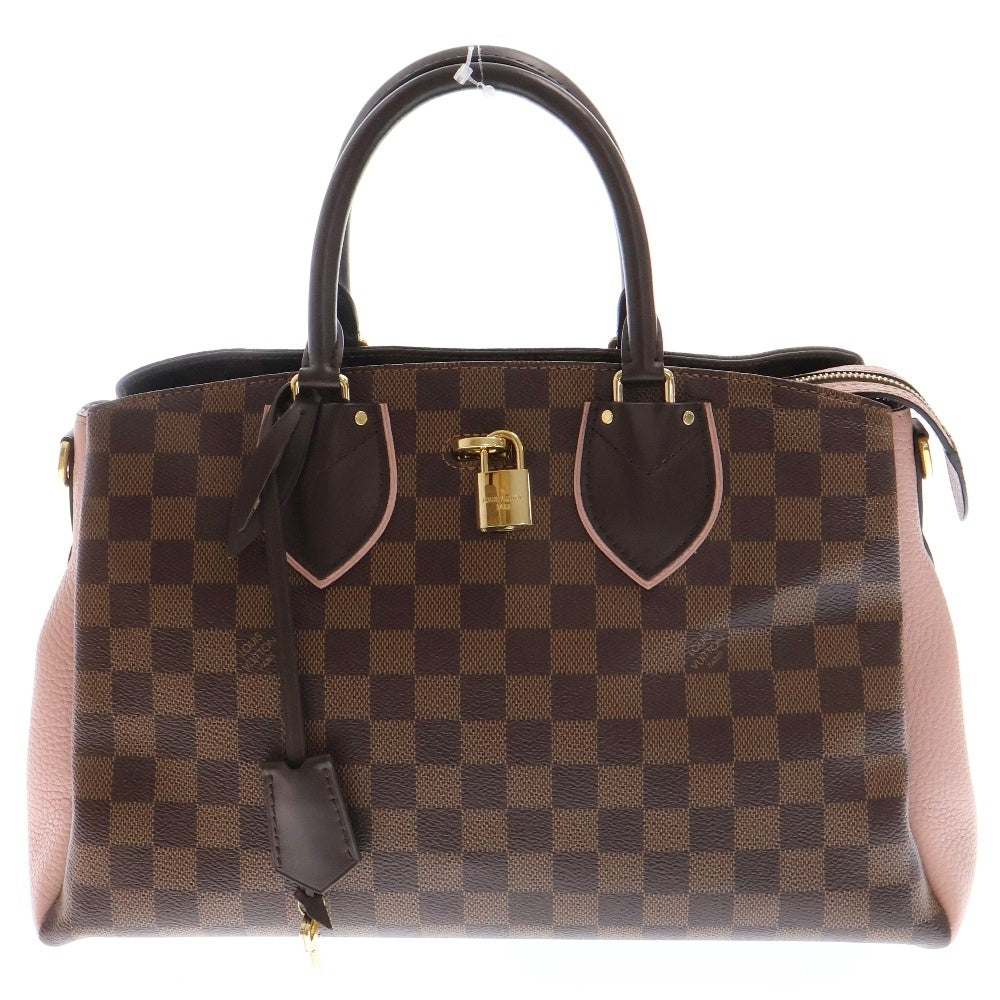 LOUIS VUITTON(ルイヴィトン) ダミエエベヌ ノルマンディ レザーハンドバッグ ブラウン N41488