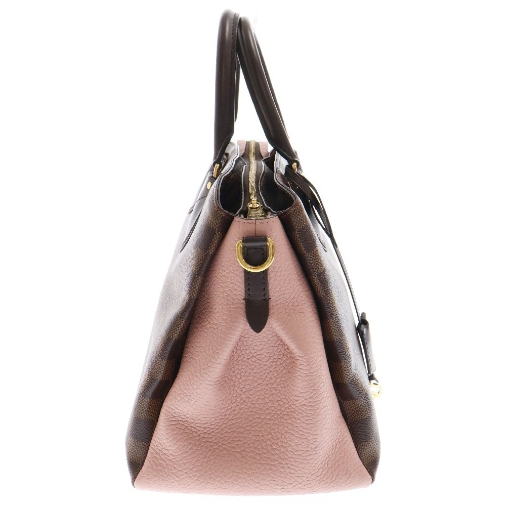 LOUIS VUITTON(ルイヴィトン) ダミエエベヌ ノルマンディ レザーハンドバッグ ブラウン N41488