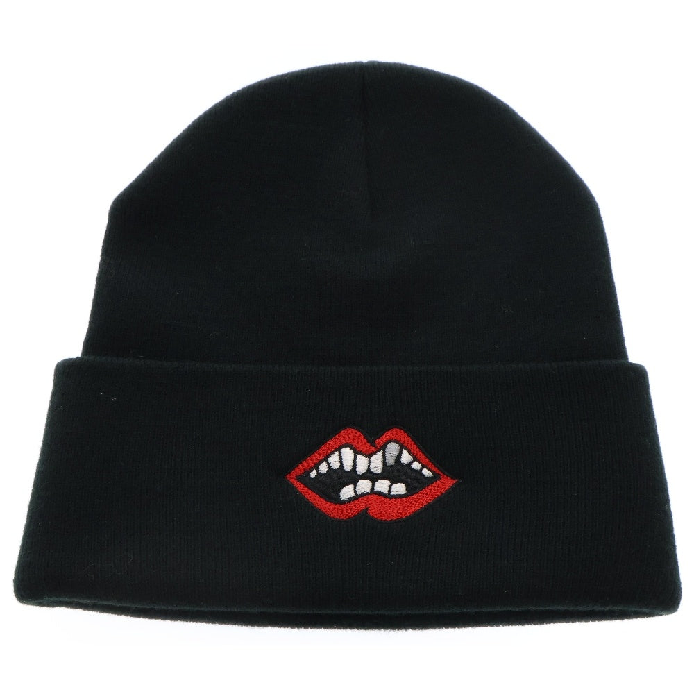 CHROME HEARTS(クロムハーツ) MATTY BOY Chomper Beanie チョンパー刺繍 ニットキャップ ビーニー ブラック