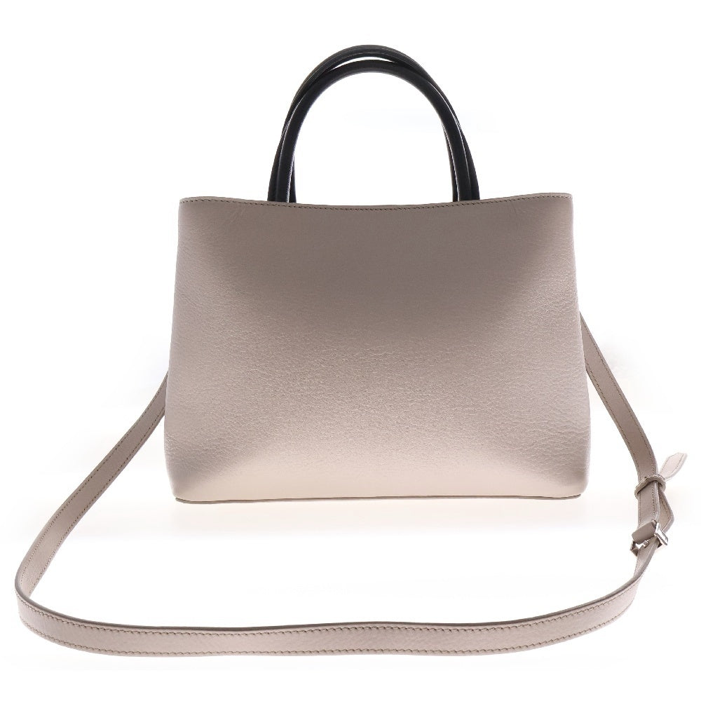 FENDI(フェンディ) モンスター プチトゥージュール 2WAY ハンドバッグ ショルダーバッグ ベージュ レザー 8BH253