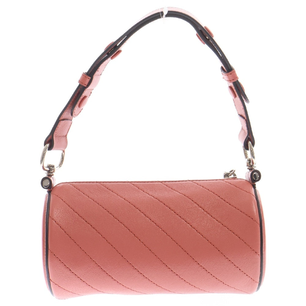 GUCCI(グッチ) ブロンディ ミニショルダーバッグ ピンク レザー ワンショルダーバッグ ハンドバッグ シルバー金具 760170