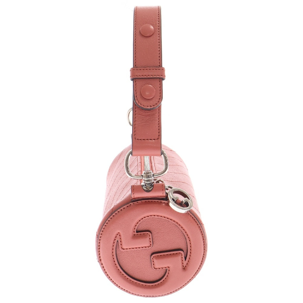 GUCCI(グッチ) ブロンディ ミニショルダーバッグ ピンク レザー ワンショルダーバッグ ハンドバッグ シルバー金具 760170