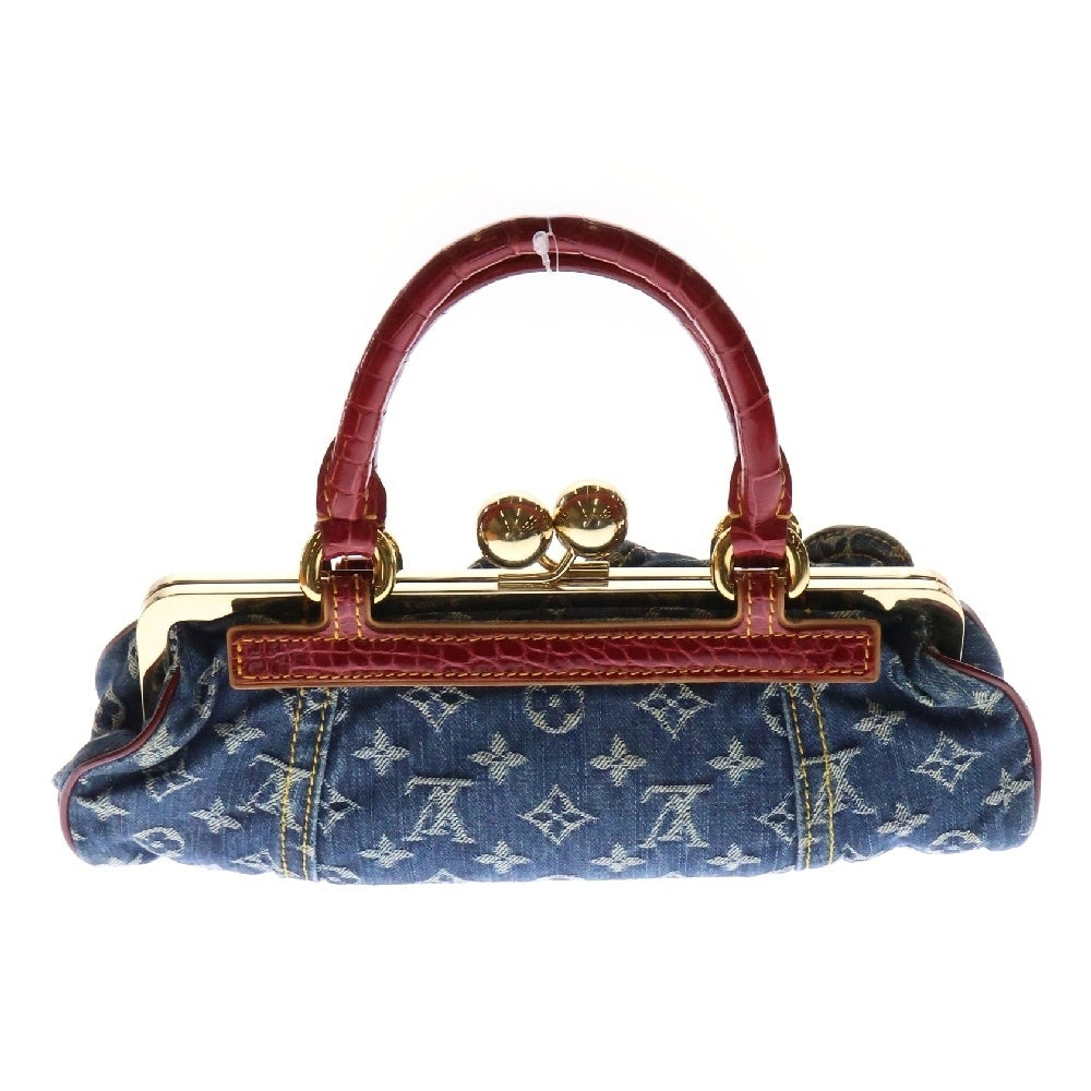 LOUIS VUITTON(ルイヴィトン) モノグラムデニム サックフェルモワールGM M95015 ハンドバッグ ブルー×レッド