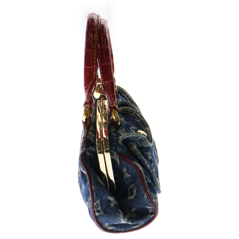 LOUIS VUITTON(ルイヴィトン) モノグラムデニム サックフェルモワールGM M95015 ハンドバッグ ブルー×レッド