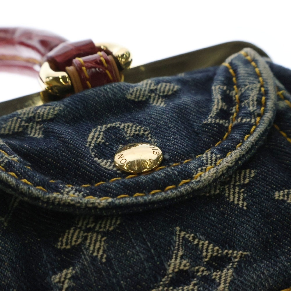 LOUIS VUITTON(ルイヴィトン) モノグラムデニム サックフェルモワールGM M95015 ハンドバッグ ブルー×レッド