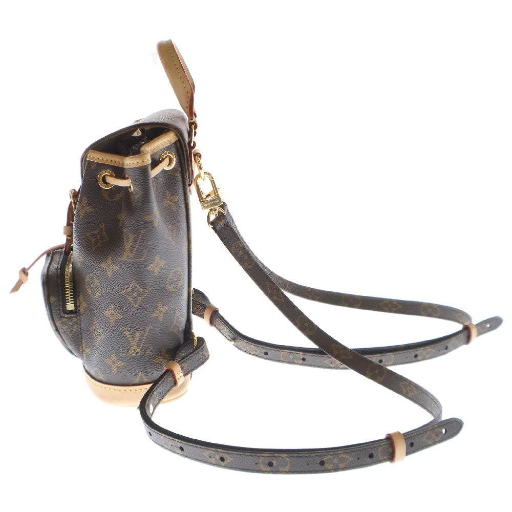 LOUIS VUITTON(ルイヴィトン) モノグラム モンスリミニ レザー バックパック リュック ブラウン レディース M11199