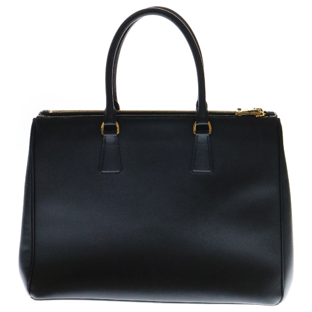 PRADA(プラダ) ガレリア ハンドバッグ トートバッグ 黒 レザー シルバー金具 BN1874