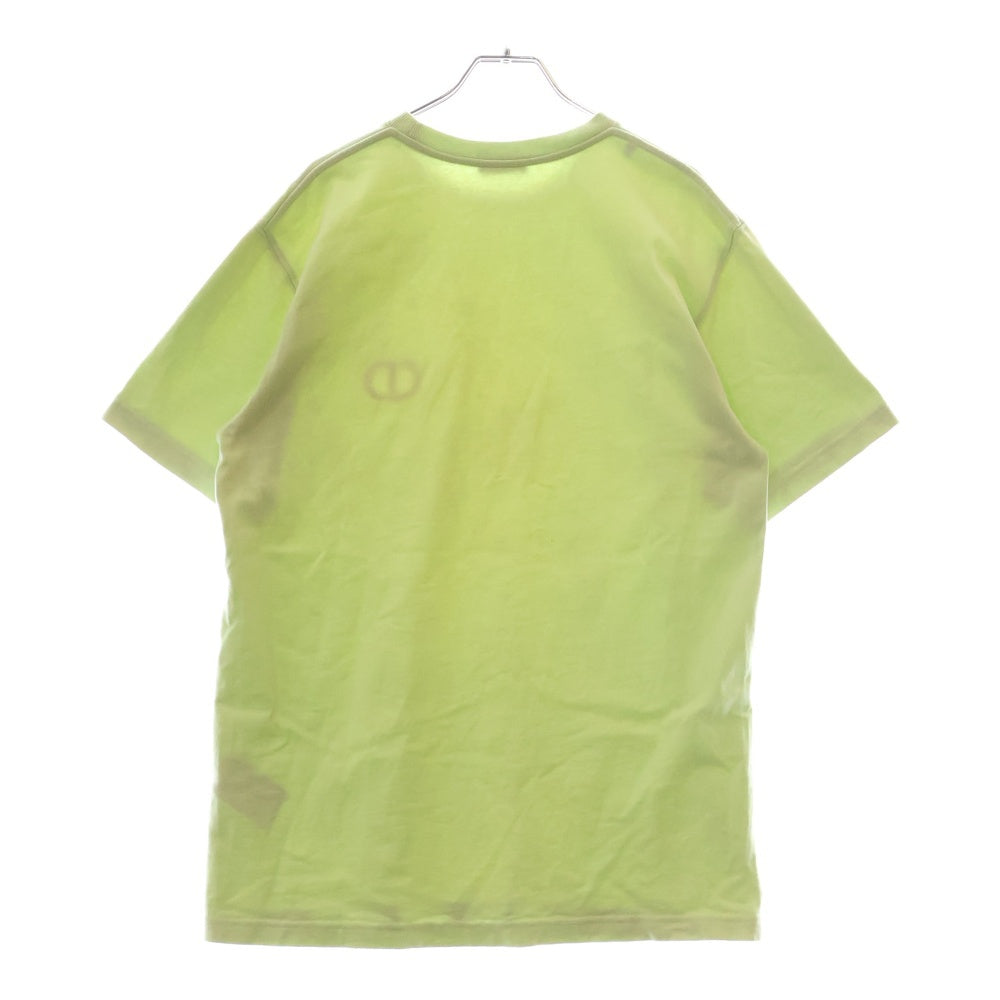 Christian Dior(クリスチャンディオール) CD ICON CDアイコン ロゴ刺繍 クルーネック 半袖Tシャツ カットソー ライトグリーン 943J605A0554