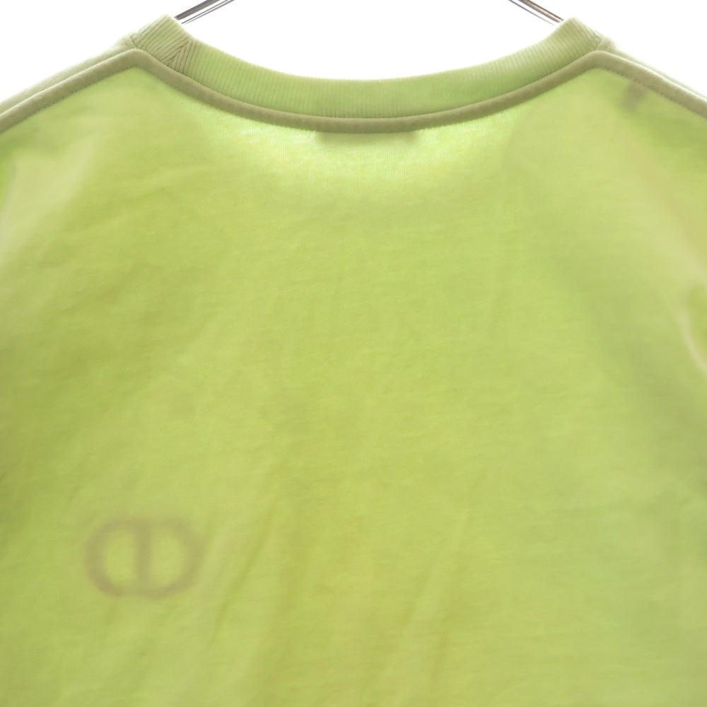 Christian Dior(クリスチャンディオール) CD ICON CDアイコン ロゴ刺繍 クルーネック 半袖Tシャツ カットソー ライトグリーン 943J605A0554