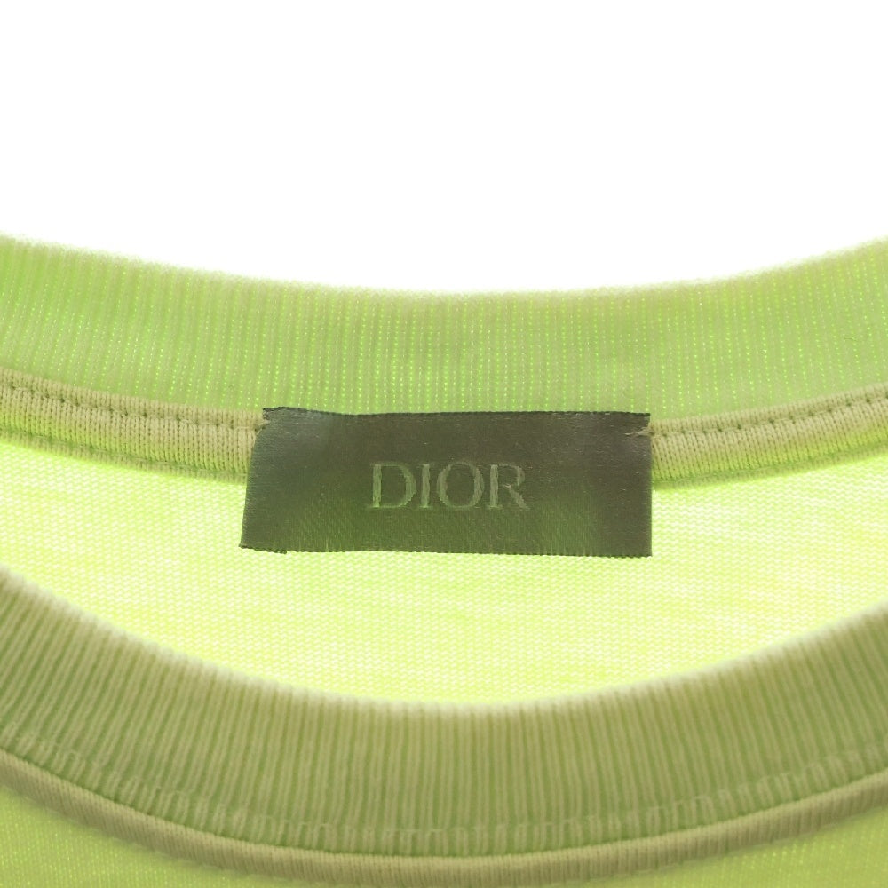 Christian Dior(クリスチャンディオール) CD ICON CDアイコン ロゴ刺繍 クルーネック 半袖Tシャツ カットソー ライトグリーン 943J605A0554