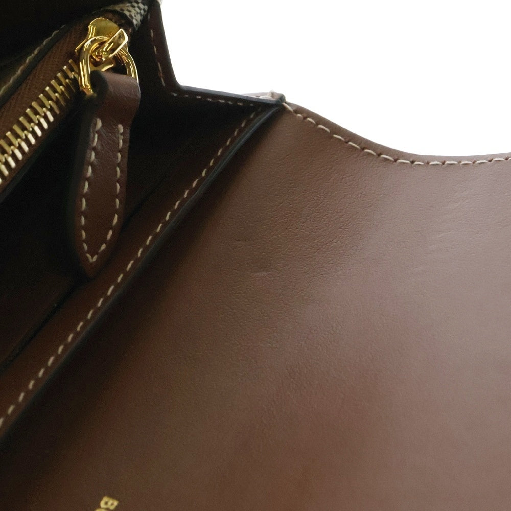 BURBERRY(バーバリー) ヴィンテージチェック 長財布 レザー ブラック ロングウォレット
