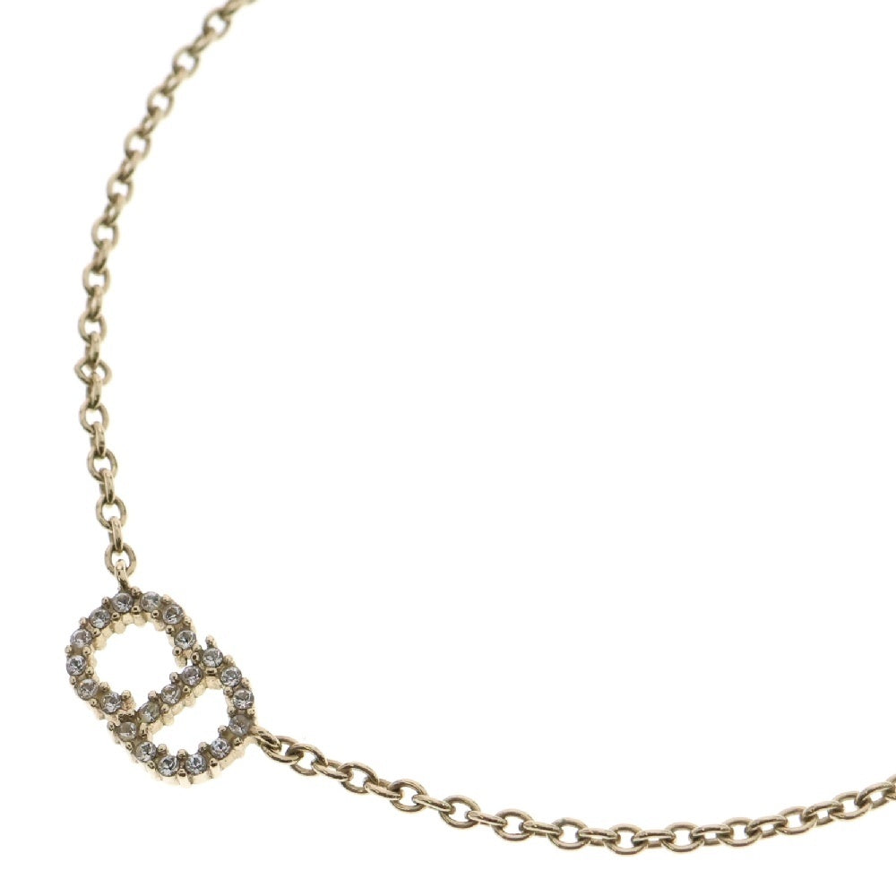 Christian Dior(クリスチャンディオール) Clair D Lune ネックレス ゴールド GP ラインストーン ペンダント アクセサリー
