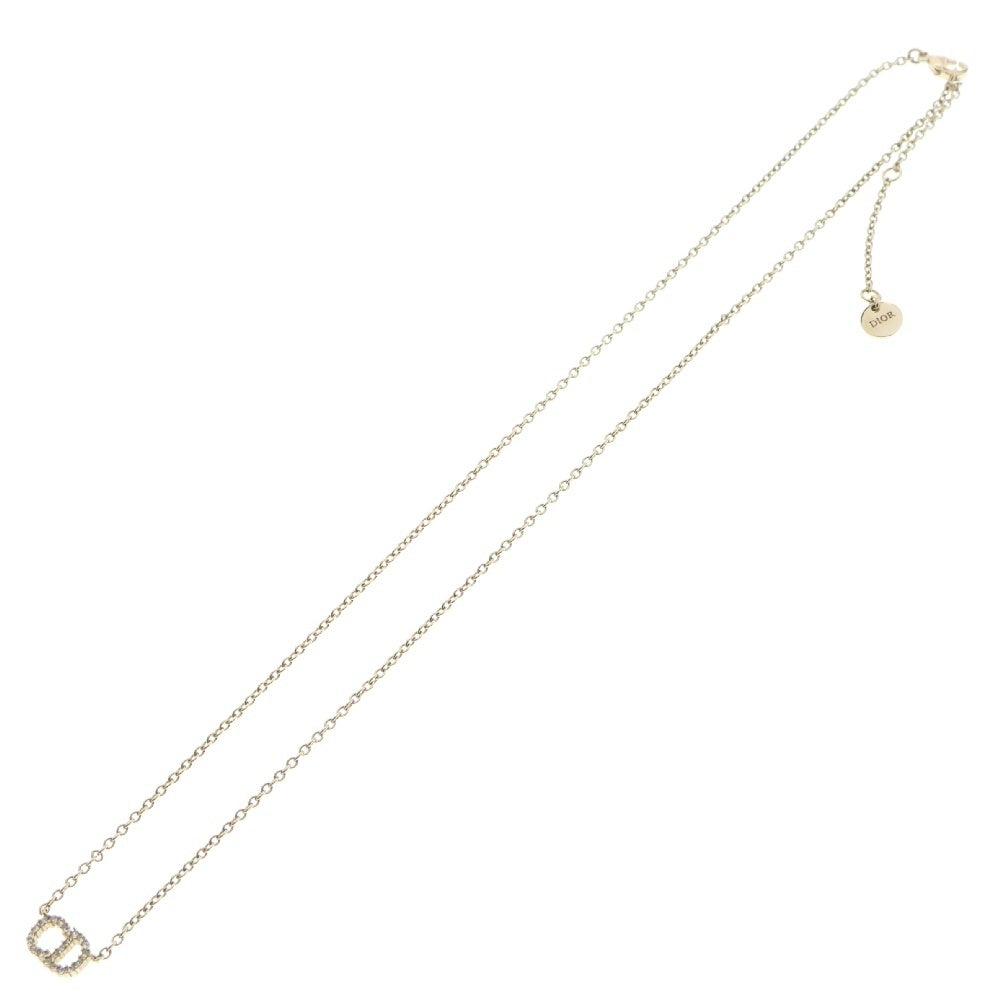 Christian Dior(クリスチャンディオール) Clair D Lune ネックレス ゴールド GP ラインストーン ペンダント アクセサリー