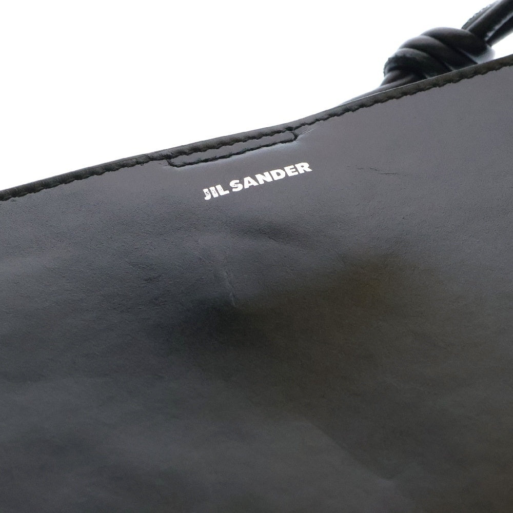 JIL SANDER(ジルサンダー) TANGLE タングル ミディアム ショルダーバック 黒 レザー
