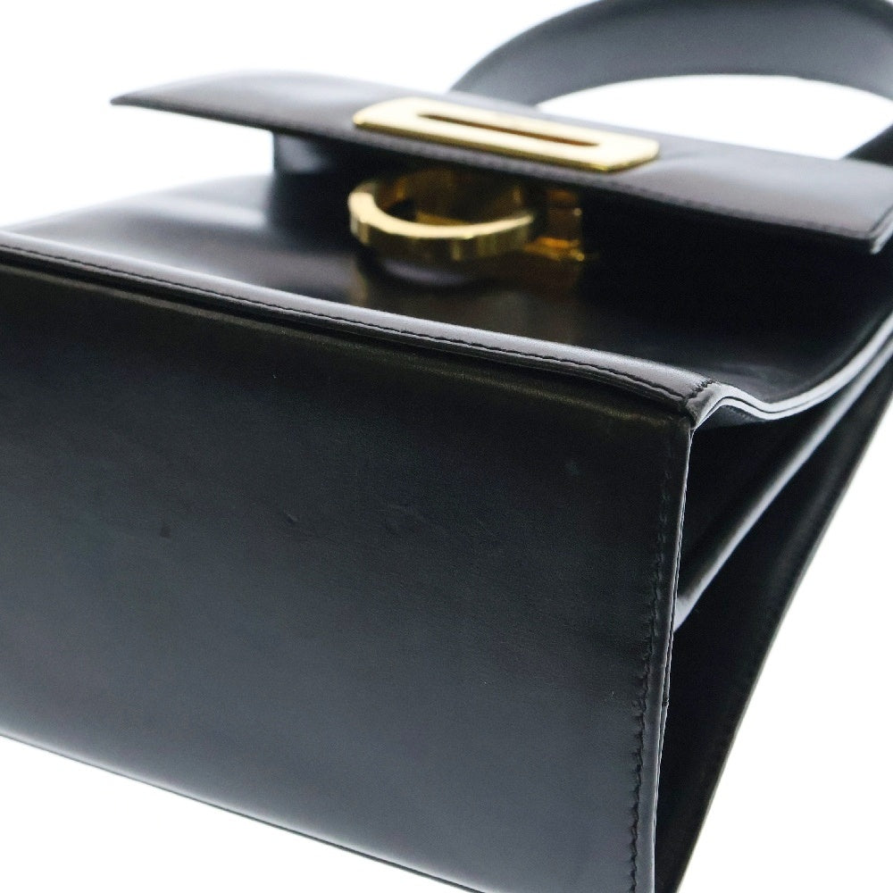 FERRAGAMO(フェラガモ) ガンチーニ ハンドバッグ ミニバッグ ブラック レザー ゴールド金具