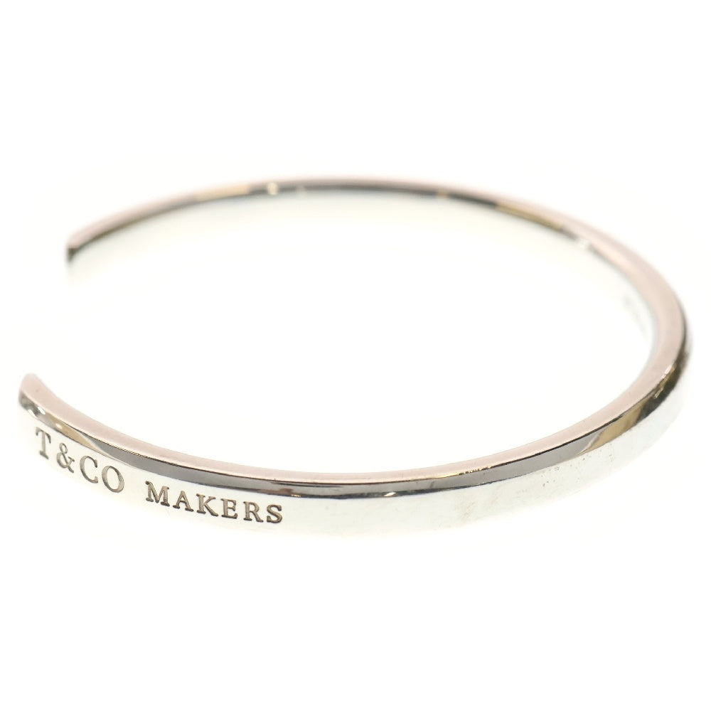 TIFFANY&Co(ティファニー) MAKERS メイカーズ ナローカフ バングル ブレスレット Ag925 25.1g シルバー