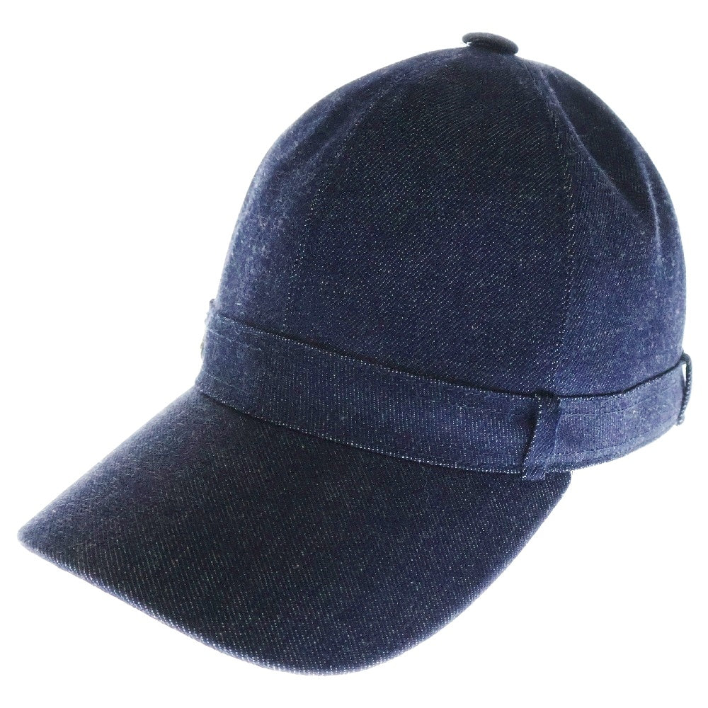 HERMES(エルメス) キャスケット ジョアン キャップ デニム 帽子 シルバー金具