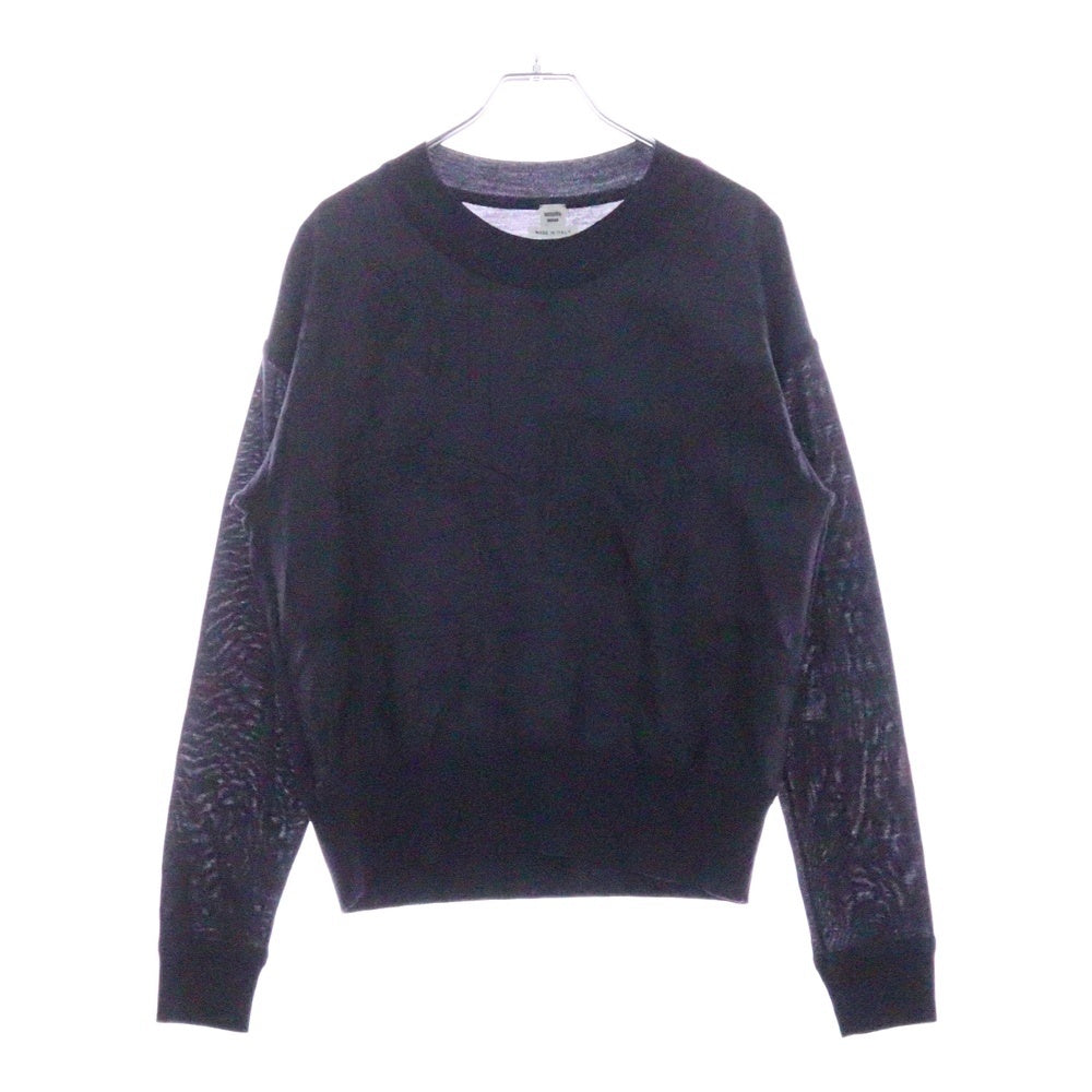 HERMES(エルメス) En Desordre Finesse ツイルレーヌ クルーネックセーター ニット パープル レディース H4H2826DL