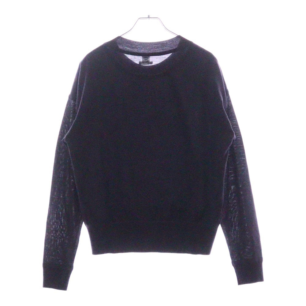 HERMES(エルメス) En Desordre Finesse ツイルレーヌ クルーネックセーター ニット パープル レディース H4H2826DL