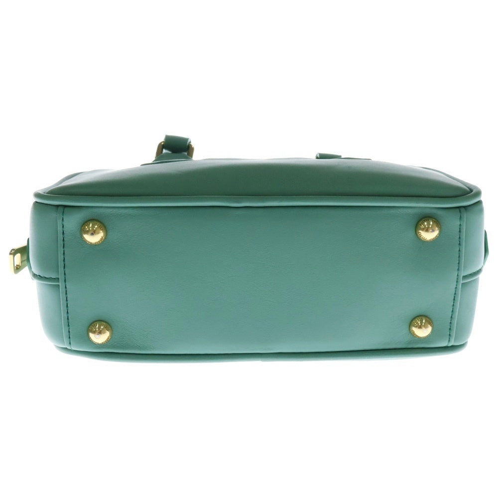 miumiu(ミュウミュウ) アルカディ 2WAYバッグ ショルダーバッグ ハンドバッグ ゴールド金具 グリーン レザー 5BB148